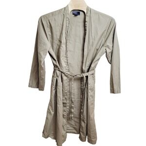 Polo‎ Ralph Lauren Men's L/XL Khaki Kimono Bathrobe Lightweight Cotton Belted